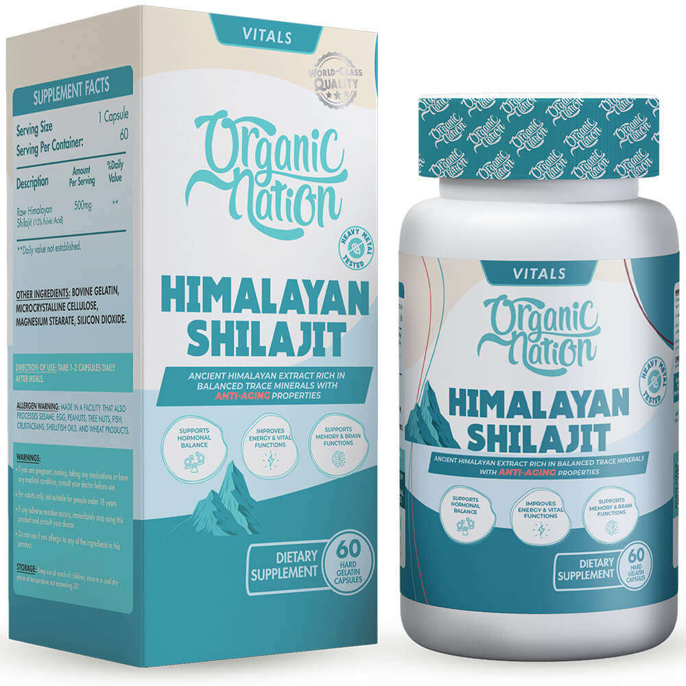 Shilajit Organique De L'Himalaya - Résine Anti-âge 25g (250 Portions) - Certifié USA Date 2028