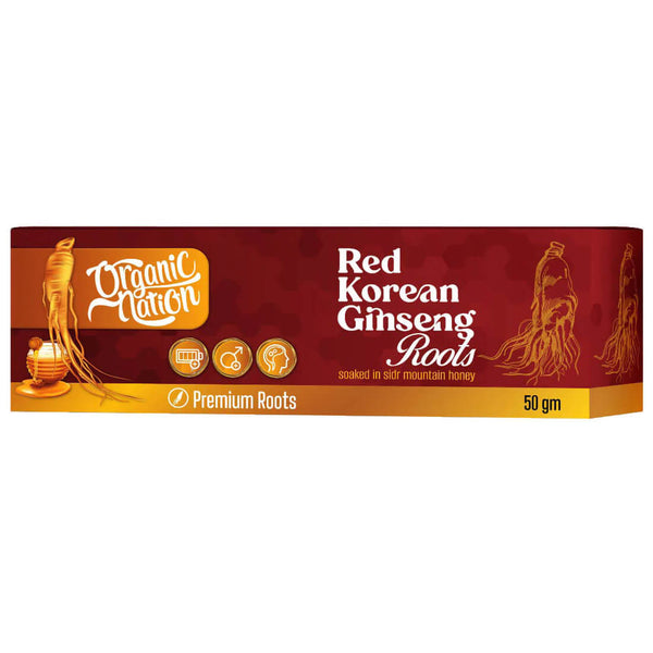 Red korean Ginseng Roots With Sidr Honey