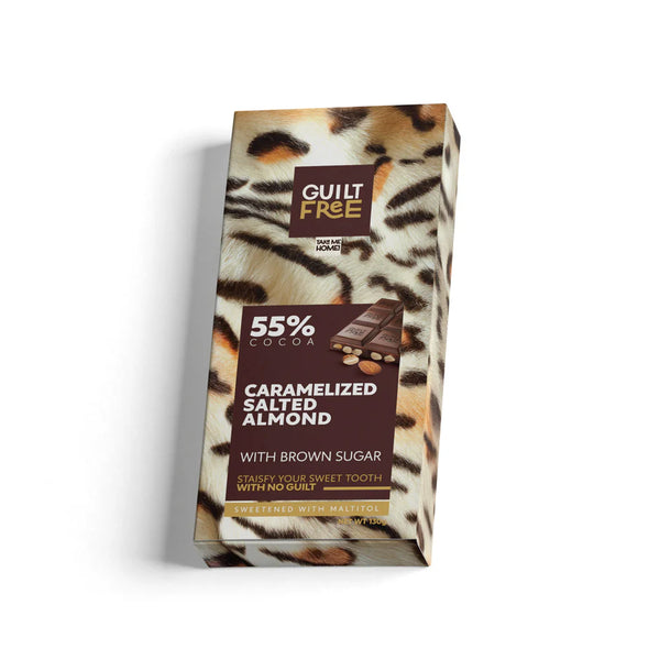 Guilt Free Chocolate Bar 100G-Almond Chocolate