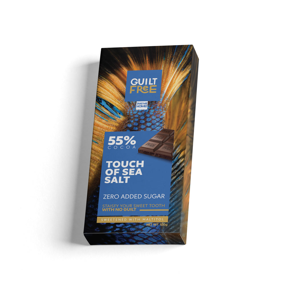 Guilt Free Chocolate Bar 100G-100G-Sea Salt Chocolate