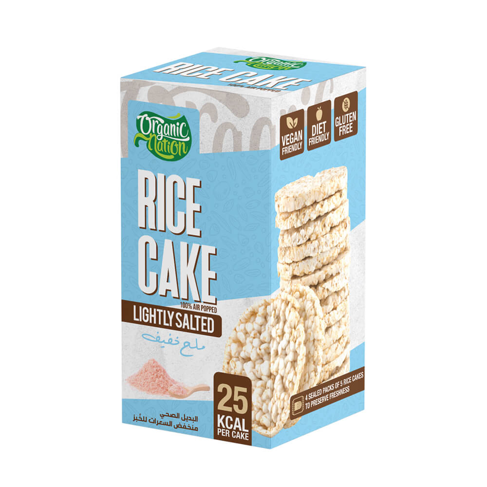 Rice Cake-20Pices-120G.-Lightly Salted Organic Nation