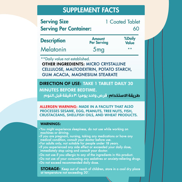 Fast Dissolving Melatonin 5mg.-60serv.-60Tablet