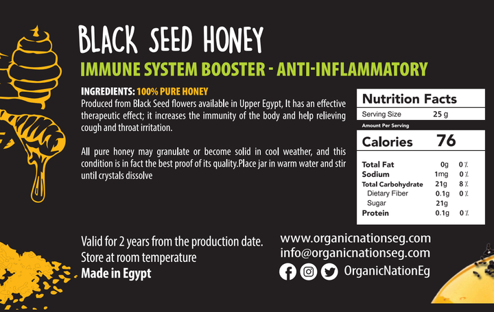 black seed flower honey benefits Organic Nation Black seed Honey