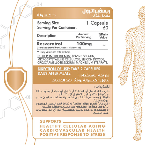 Resveratrol 60Serv.-60Capsules