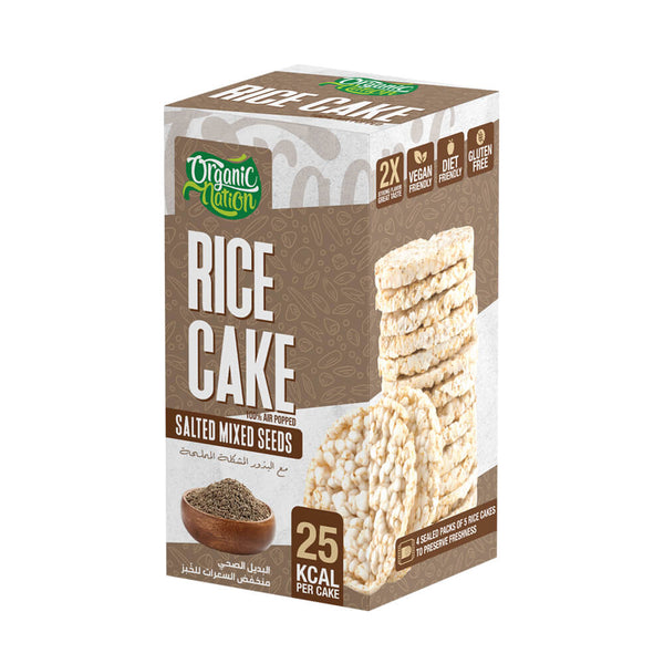 Rice Cake-25Kcal Per Cake-120G.-Salted Mixed Seeds