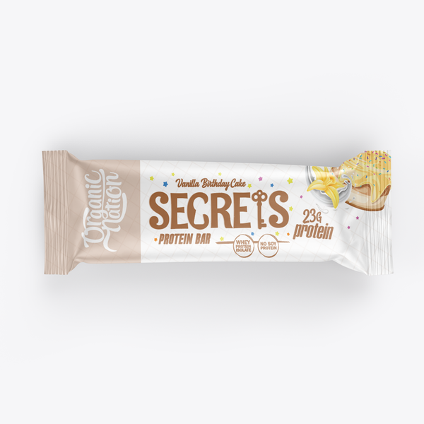 Secrets Protein Bar-1Serv.-70G-Vanilla Birthday Cake