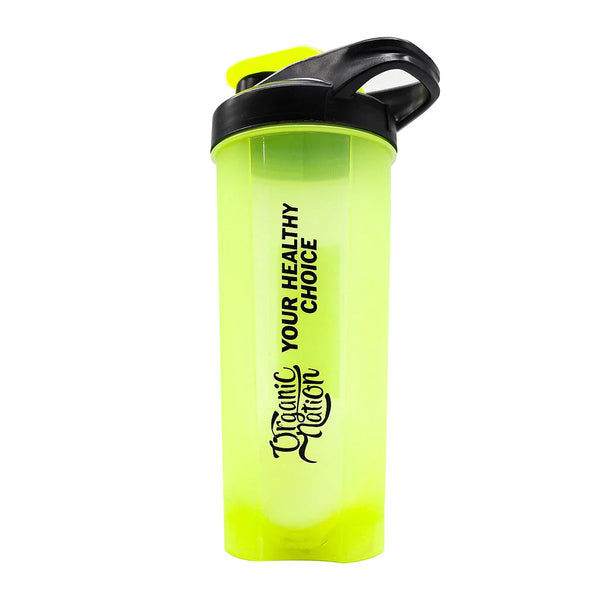 Organic Nation Shaker With plastic shaking Ball-700Ml-Dark Green
