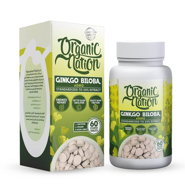 Ginkgo Biloba 60mg-60Serv.-60Capsules