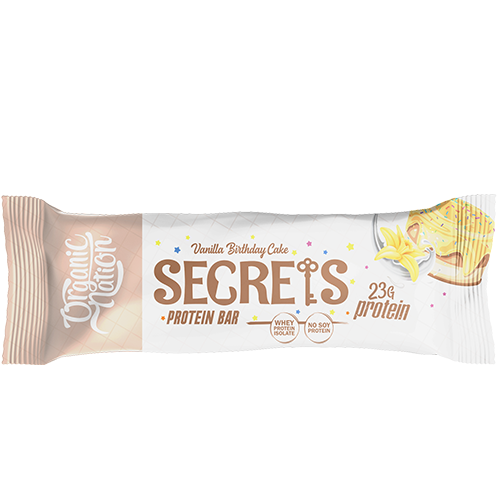 Secrets Protein Bar- Vanilla Birthday Cake